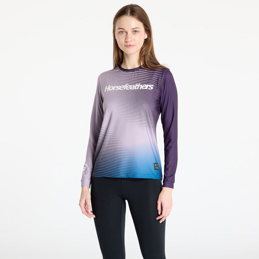 Dres Horsefeathers Horsefeathers Quantum Long Sleeve Bike Jersey Lila | TW043B