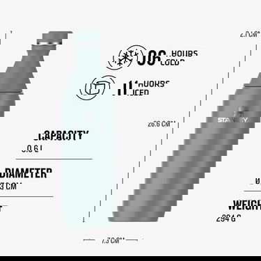 Steklenica za pitje Stanley All Day Slim Bottle 600 ml Zelena | 10-12069-023, 4