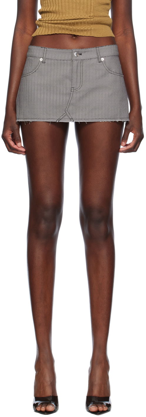 Krila Miaou Miaou Miss Denim Miniskirt Siva | 4019HBTHYP