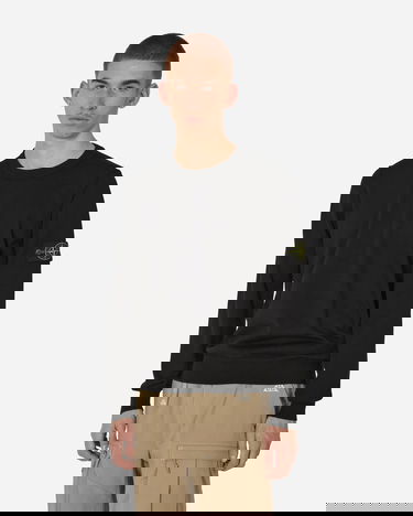 Pleteni pulover Stone Island Cotton Crewneck Sweater Črna | 8015540B2 A0029, 1