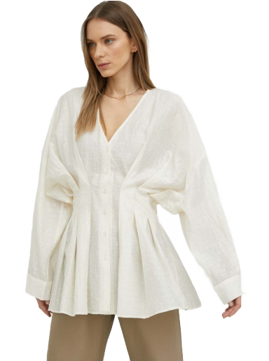 Srajce Samsoe Samsoe Shirt Bela | F23100157