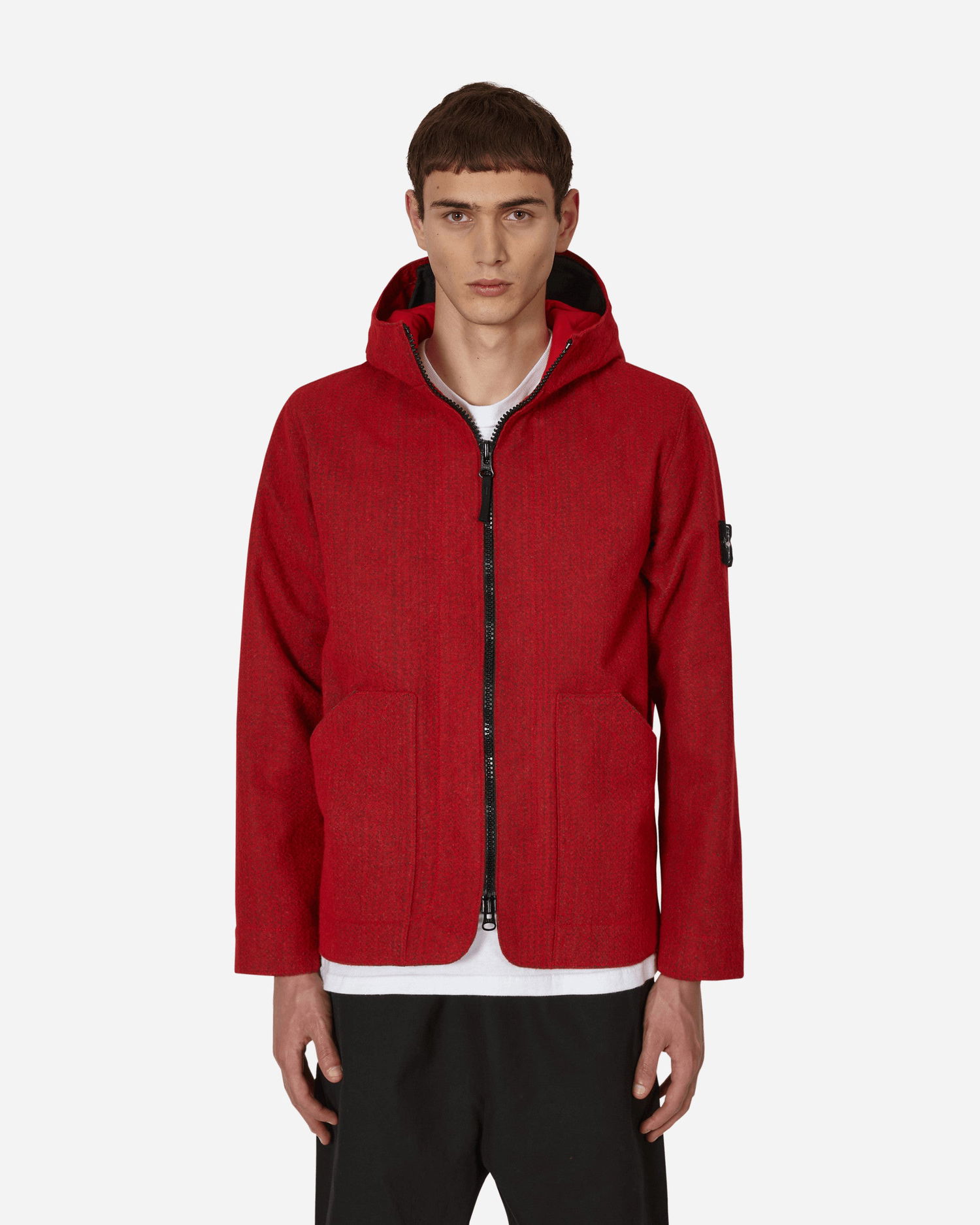 Jakna Stone Island Needle Punched Reflective Jacket Rdeča | 771543199 V0010, 0