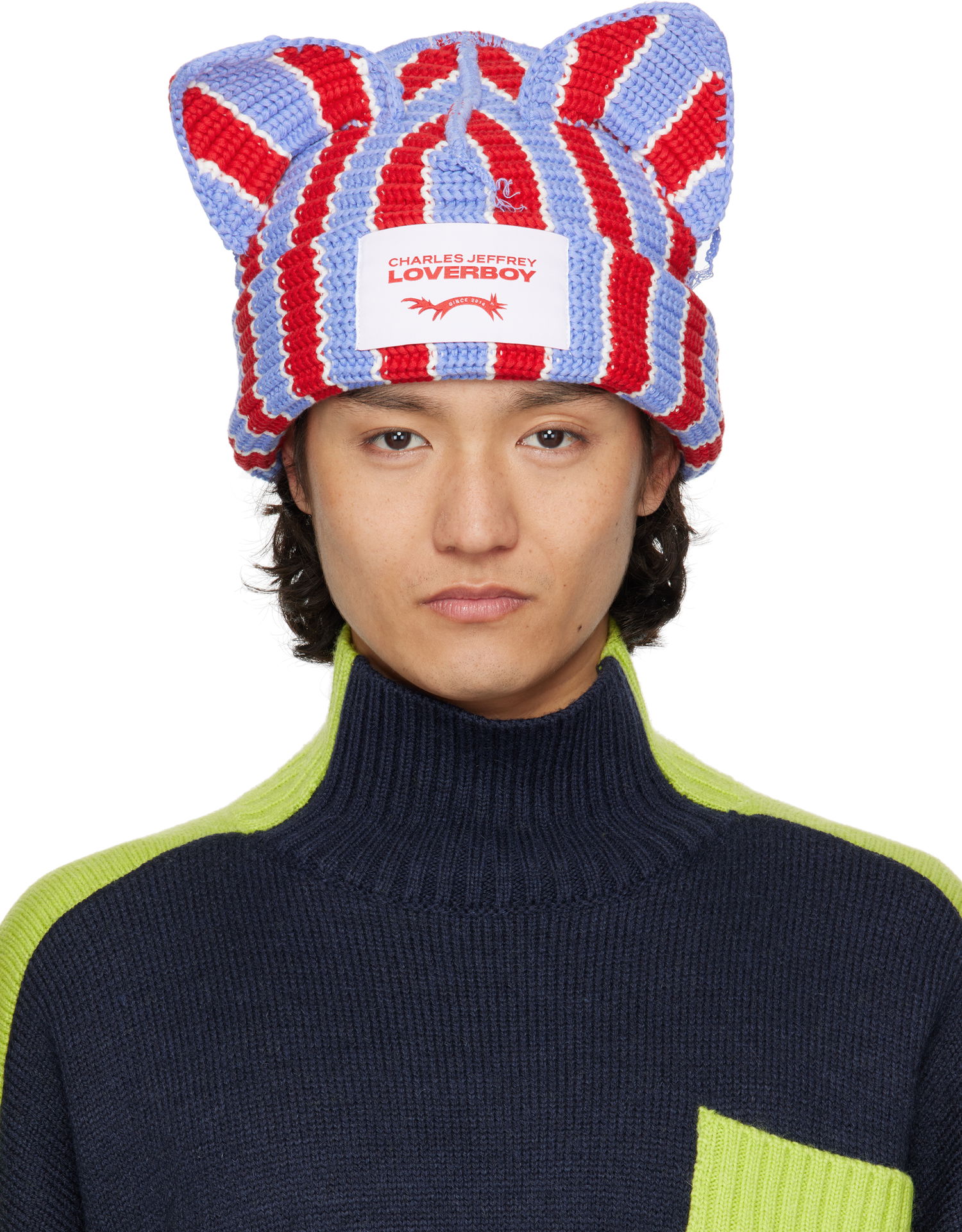 Beanie Charles Jeffrey Loverboy Charles Jeffrey LOVERBOY Chunky Knit Ears Beanie Večbarvna | 54130307, 0