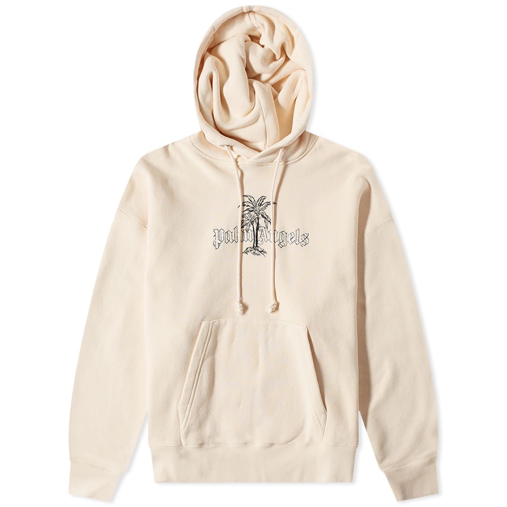 Pulover Palm Angels Sunset Palms Popover Hoodie Bež | PMBB058S22FLE0120110, 0