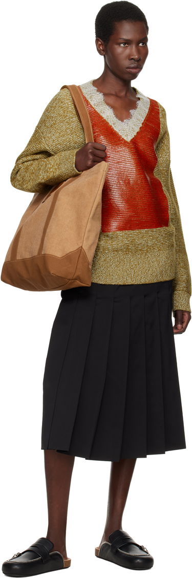 Tote bag JW Anderson JW Anderson Canvas Tote Rjava | HB0498-FA0331, 3