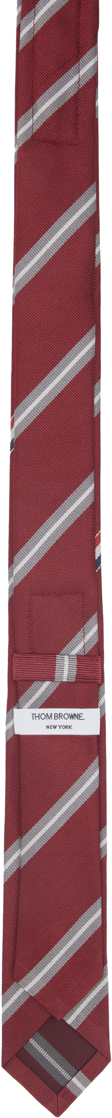 Šala Thom Browne Thom Browne Jacquard Classic Tie Rdeča | MNL001A-F0954, 1