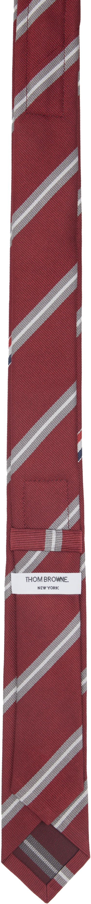 Šala Thom Browne Thom Browne Jacquard Classic Tie Rdeča | MNL001A-F0954, 1