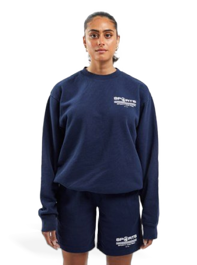 Pulover Sporty & Rich Sports Crewneck Mornarica | CR492NA