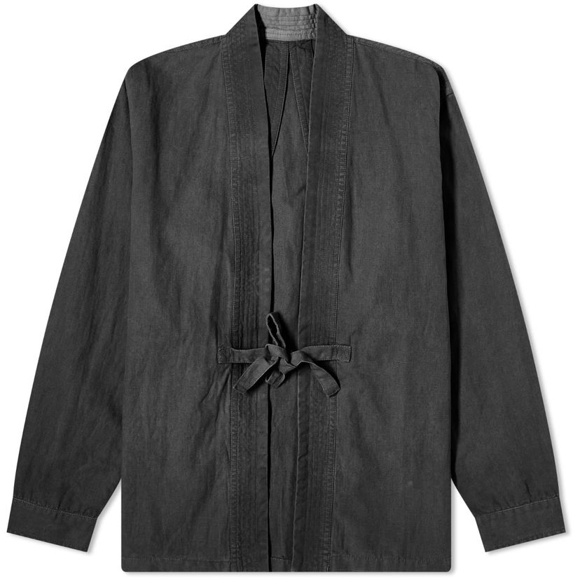 Srajce Maharishi Hemp Embroded Hanten Shirt Črna | 4605-BLK