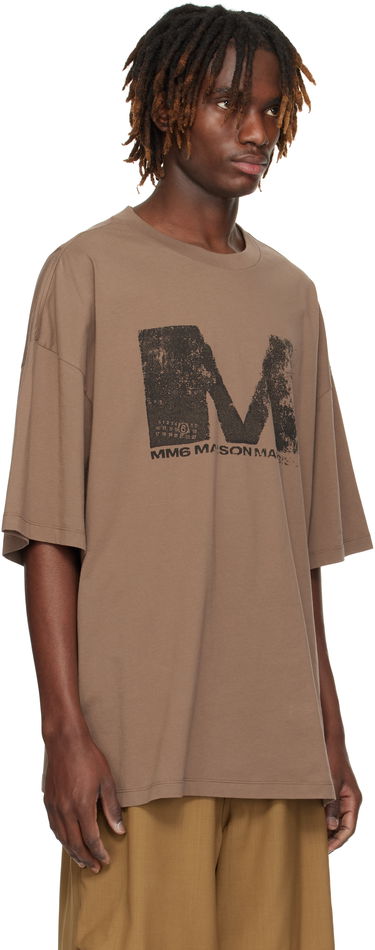 Majica Maison Margiela Maison Margiela Graphic T-Shirt Rjava | SH0GC0048 S24312, 1