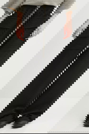 Cargo hlače Rick Owens Rick Owens DRKSHDW Creatch Wide Cargo Drawstring Cotton Pants Črna | DU02E7394.TW, 0
