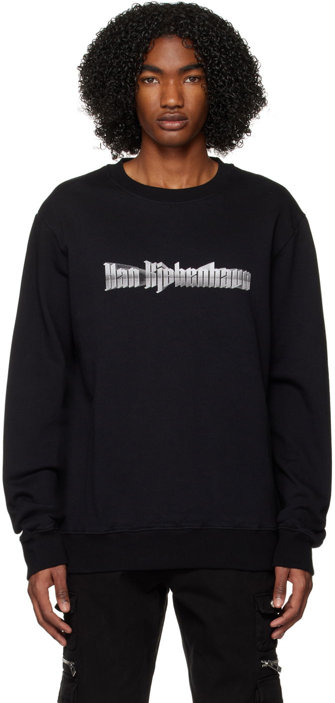 Pleteni pulover Han Kjøbenhavn Han Kjobenhavn Printed Sweatshirt Črna | M-132752