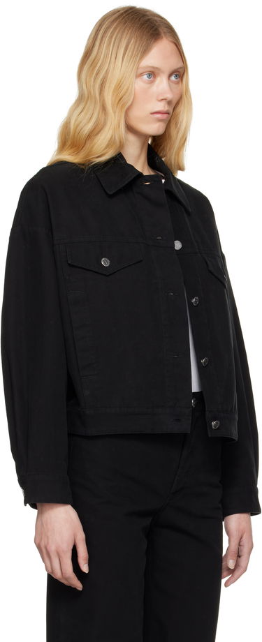 Jakna A.P.C. A.P.C. Cally Cropped Denim Jacket Črna | COGBJ-F02905, 1