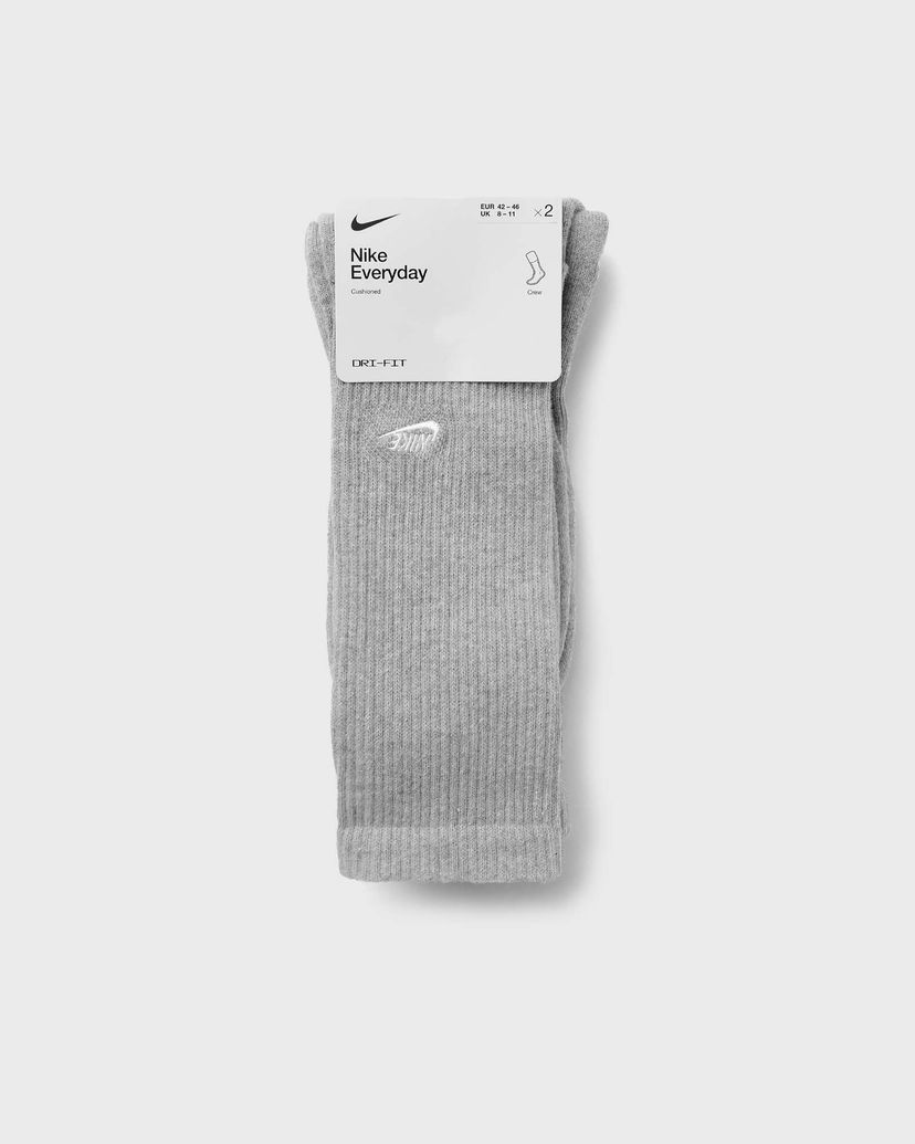 Nogavice Nike Everyday Cushioned Crew Socks (2 Pairs) men Siva | FZ3073-063