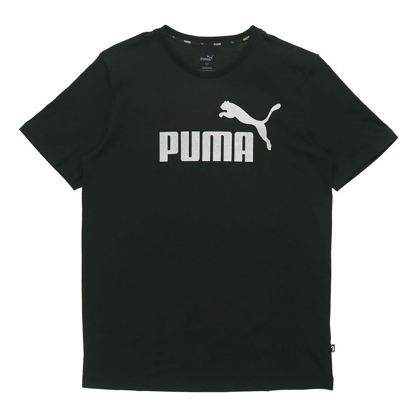 Majica Puma Logo Printed Short Sleeve T-Shirt Črna | 583843-01