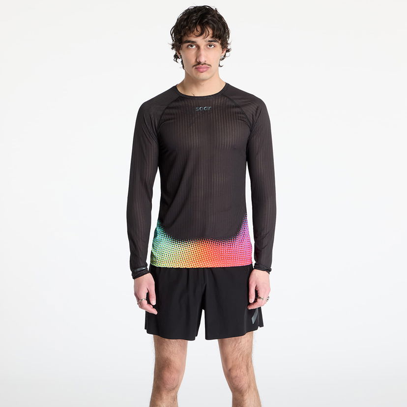Majica Soar Running SOAR Running Race Base Layer T-Shirt Črna | SS25-SBL2M-BLK/DOT