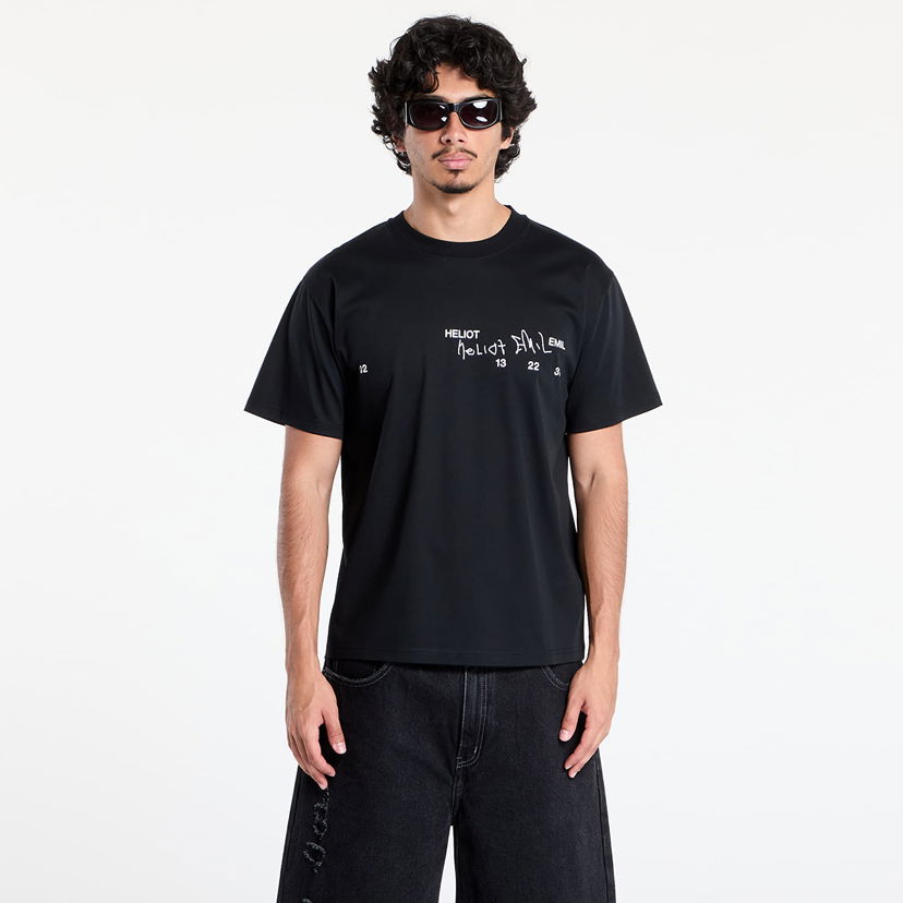 Majica HELIOT EMIL HELIOT EMIL Fulgens T-Shirt Črna | PREAW25_M_09_141_BLK01