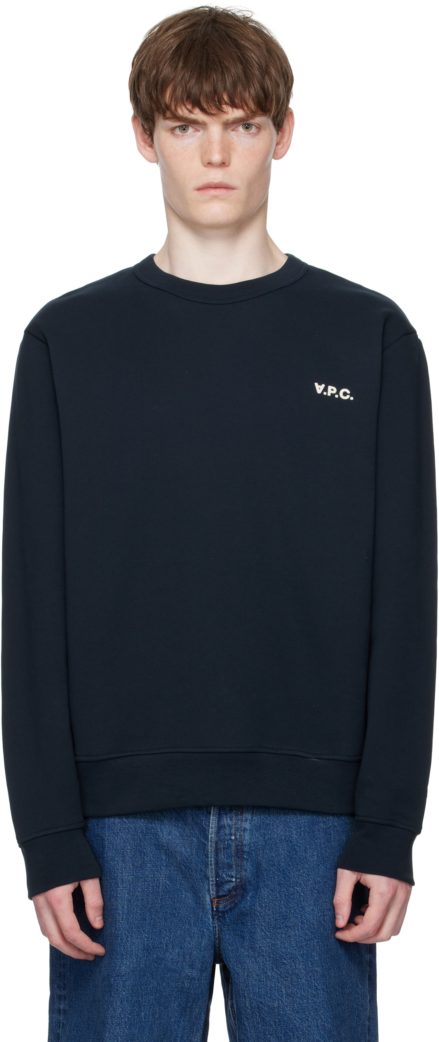 Pulover A.P.C. Boxy Petit 'VPC' Sweatshirt Mornarica | COHBR-H27916, 0