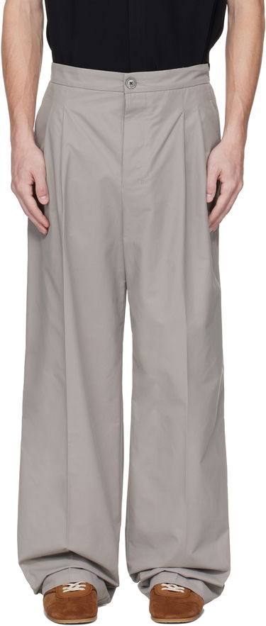 Hlače AMI AMI Paris Large Trousers Siva | HTR432.CO0101, 0