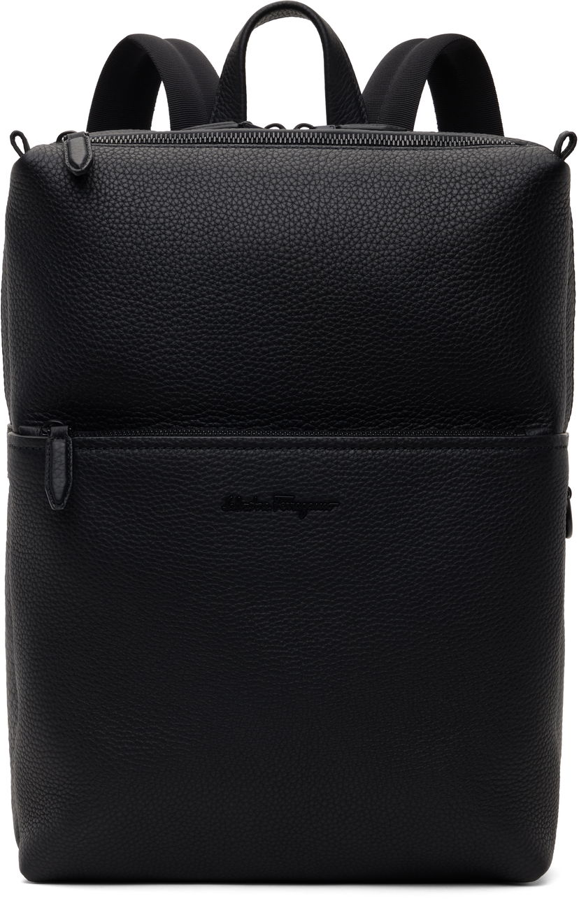 Nahrbtnik FERRAGAMO Calfskin Backpack Črna | 749662
