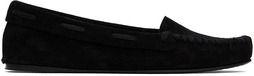 Superge in čevlji The Row Suede Moc Loafers Črna | F1517-L25, 0