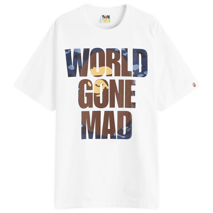 Majica BAPE Color Camo WGM Ape Head T-Shirt, Size Large Bela | 001TEK801024M-WHT