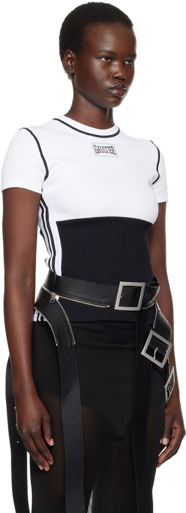 Majica Jean Paul Gaultier Jean Paul Gaultier Color Block T-Shirt Bela | 25/33-F-TS104P-J080-0100, 4