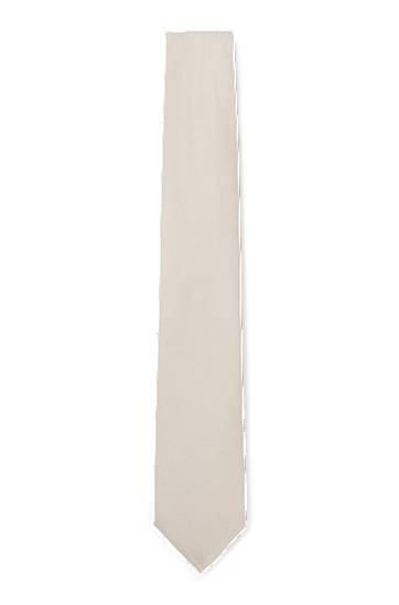 Šala BOSS Jacquard Tie with Micro-Pattern Bež | 50538878