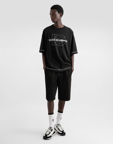Kratke hlače Dolce & Gabbana Dolce & Gabbana Cotton Jogging Shorts Črna | GP08BZG7O2SN0000, 1