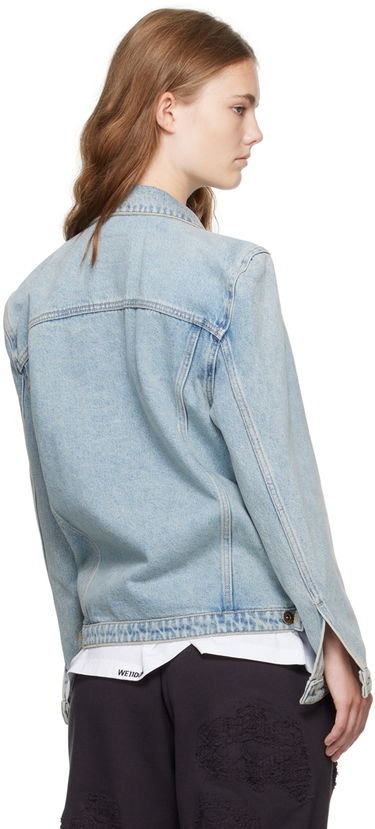 Jakna We11done Washed Denim Jacket Modra | WD-DJ2-24-348-W-SK, 2