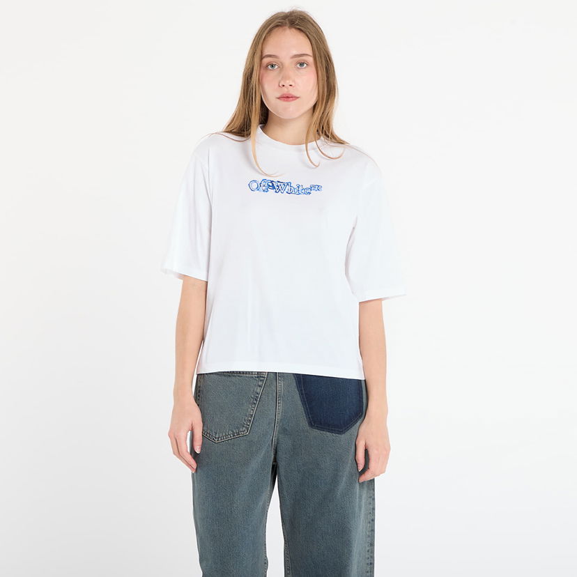 Majica Off-White Off-White Cloudy Arrow Boxy T-Shirt Bela | OWAA124F25JER0040147