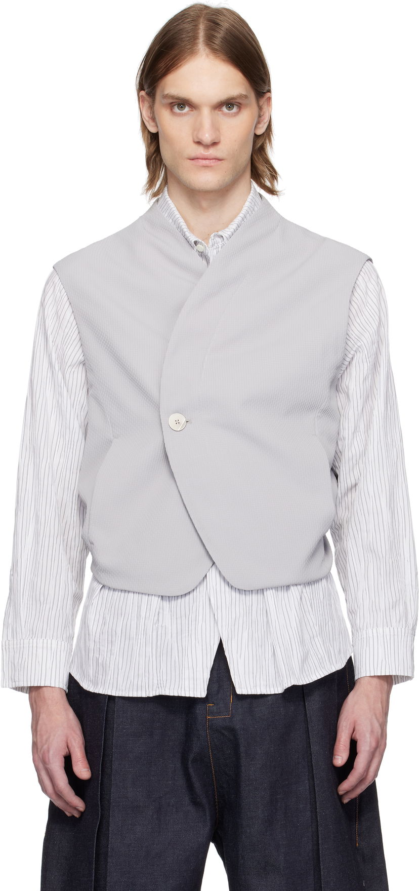 Telovnik ADER ERROR ADER error 25 Wrap Vest Siva | BO01SSVE0101GR