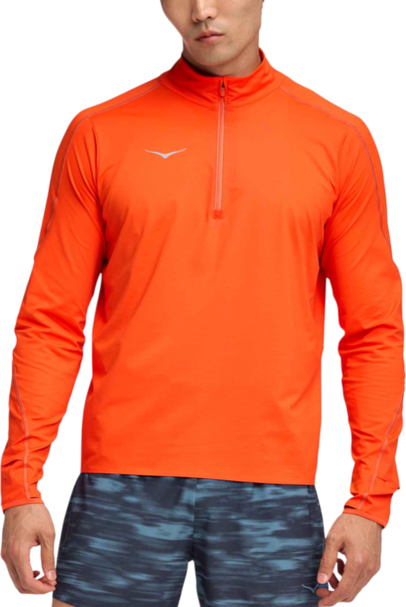Pulover Hoka One One Hoka GlideTech Quarter Zip Top Oranžna | 1164156-lva