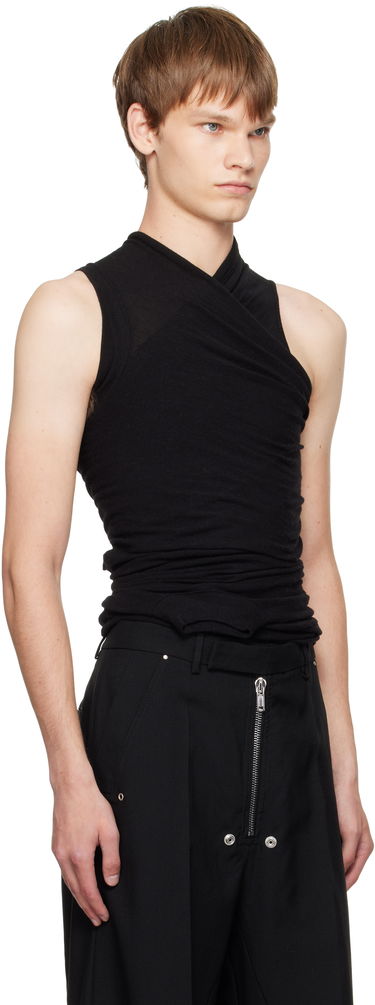 Majica brez rokavov Rick Owens Rick Owens Concordians Hollywood Banana Tank Top Črna | RU02E1159 JR, 1