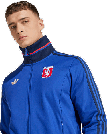 Vetrovka adidas Originals Olympique Lyon 75 Anniversary Track Jacket Modra | jl8078, 3