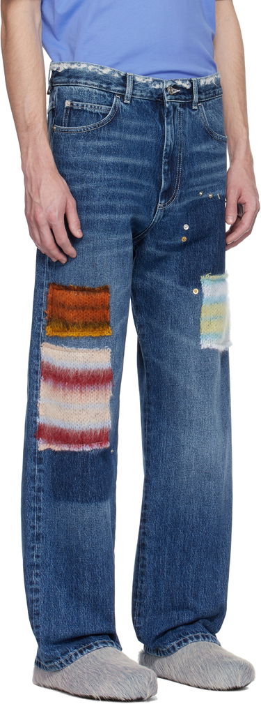 Kavbojke Marni Marni Patchwork Denim Jeans Modra | PUJU0021LX USCX01, 1