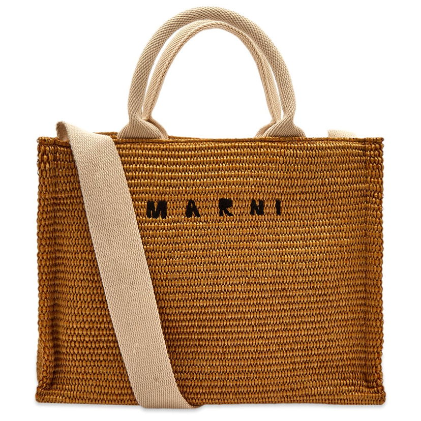 Tote bag Marni Marni Small Basket Bag Rjava | SHMP0077U0-P3860-Z0R42