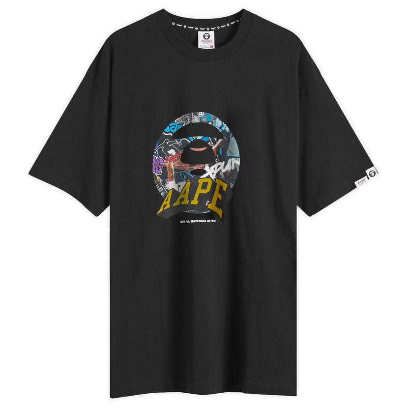 Majica AAPE by A Bathing Ape AAPE Skate Stamp Tee Črna | AAPTEM1551XXNBKX