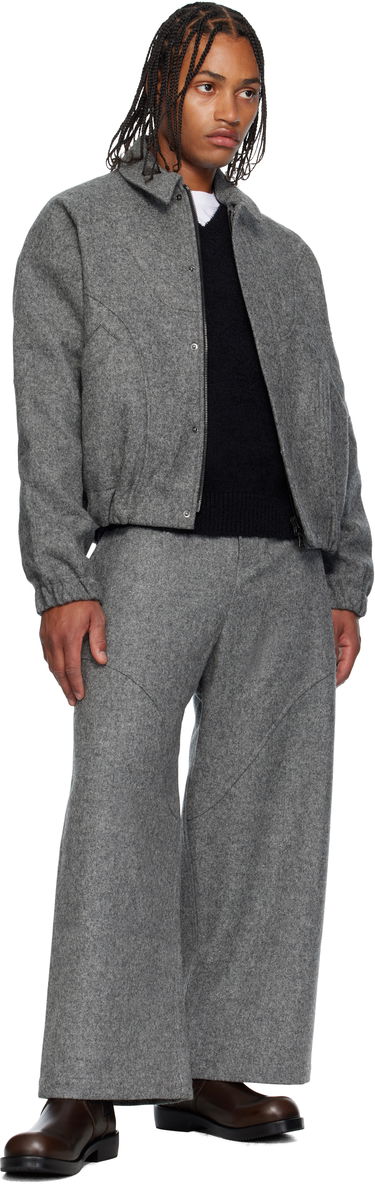 Jakna sage NATION SAGE NATION Jiji Wool Jacket Siva | S052 JIJI JACKET WOOL MARL GRE, 3