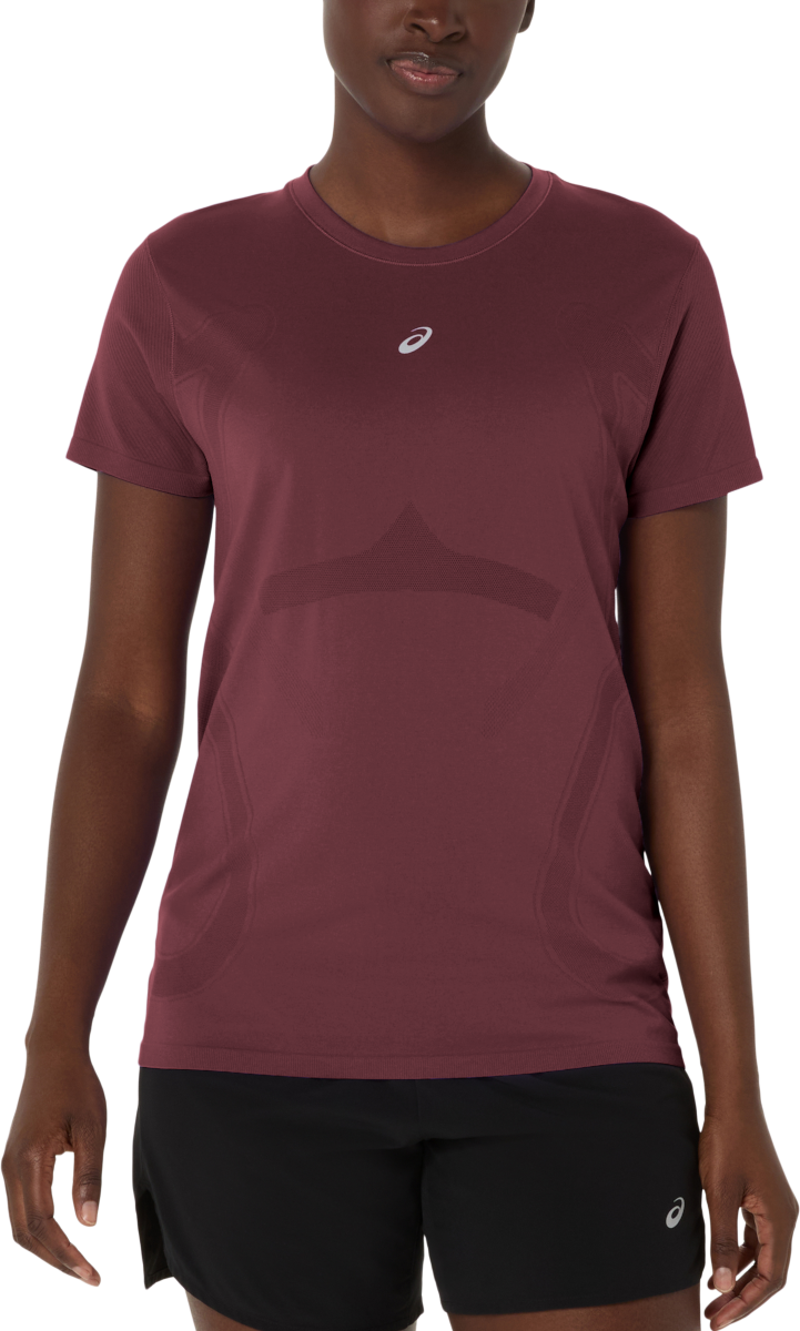 Majica Asics Asics Road Seamless Short Sleeve Running T-Shirt Bordo | 2012d292-600