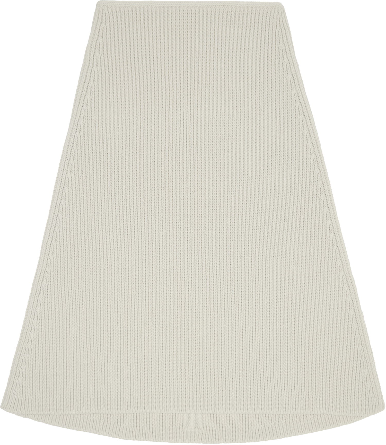 Krila Rick Owens Rick Owens Concordians Ribbed Knit A-line Skirt Bela | RR02E1491 KWVH, 0