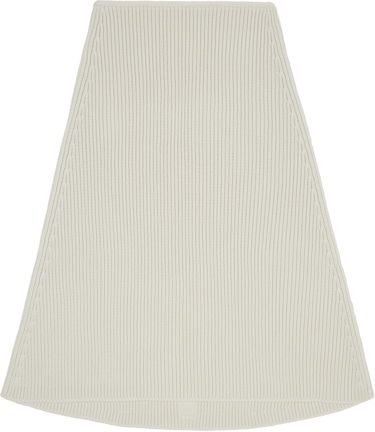 Krila Rick Owens Rick Owens Concordians Ribbed Knit A-line Skirt Bela | RR02E1491 KWVH, 0