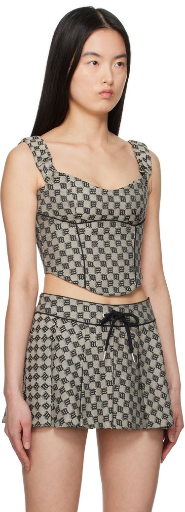 Krila MISBHV MISBHV Monogram Canvas Corset Top Bež | 250W105, 1
