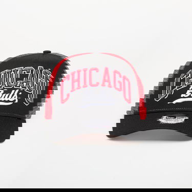 Kapa New Era Chicago Bulls NBA Script 9FORTY E-Frame Trucker Adjustable Cap Črna | 60667566, 0