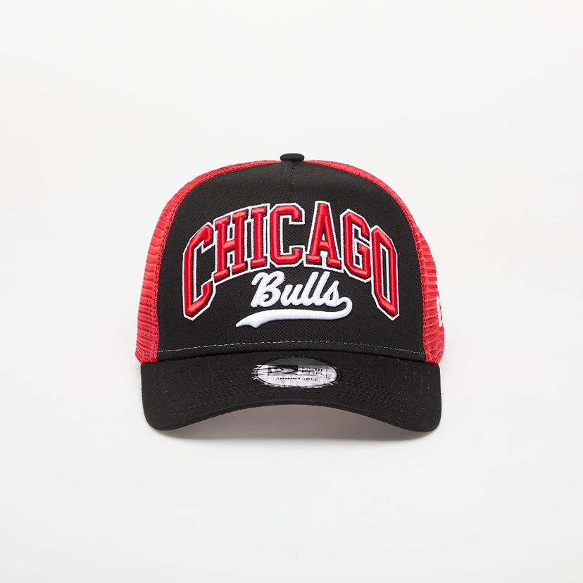 Kapa New Era Chicago Bulls NBA Script 9FORTY E-Frame Trucker Adjustable Cap Črna | 60667566