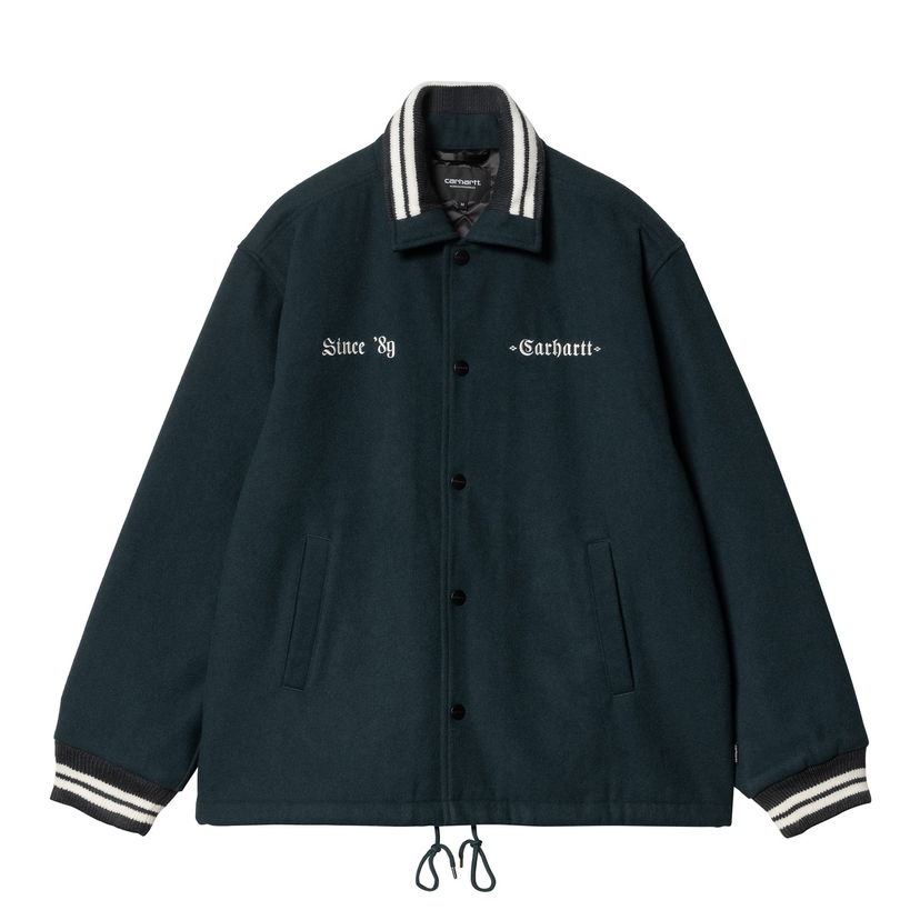 Bomber jakna Carhartt WIP Wool Coach Jacket Zelena | I034386_6