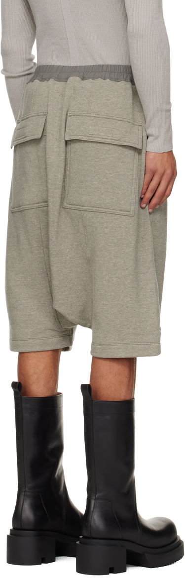 Kratke hlače Rick Owens DRKSHDW Concordians Drawstring Pods Shorts Siva | DU02E7380 FGM, 2