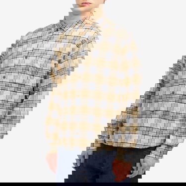 Srajce YMC Curtis Check Shirt Bež | P2XMI-20, 2