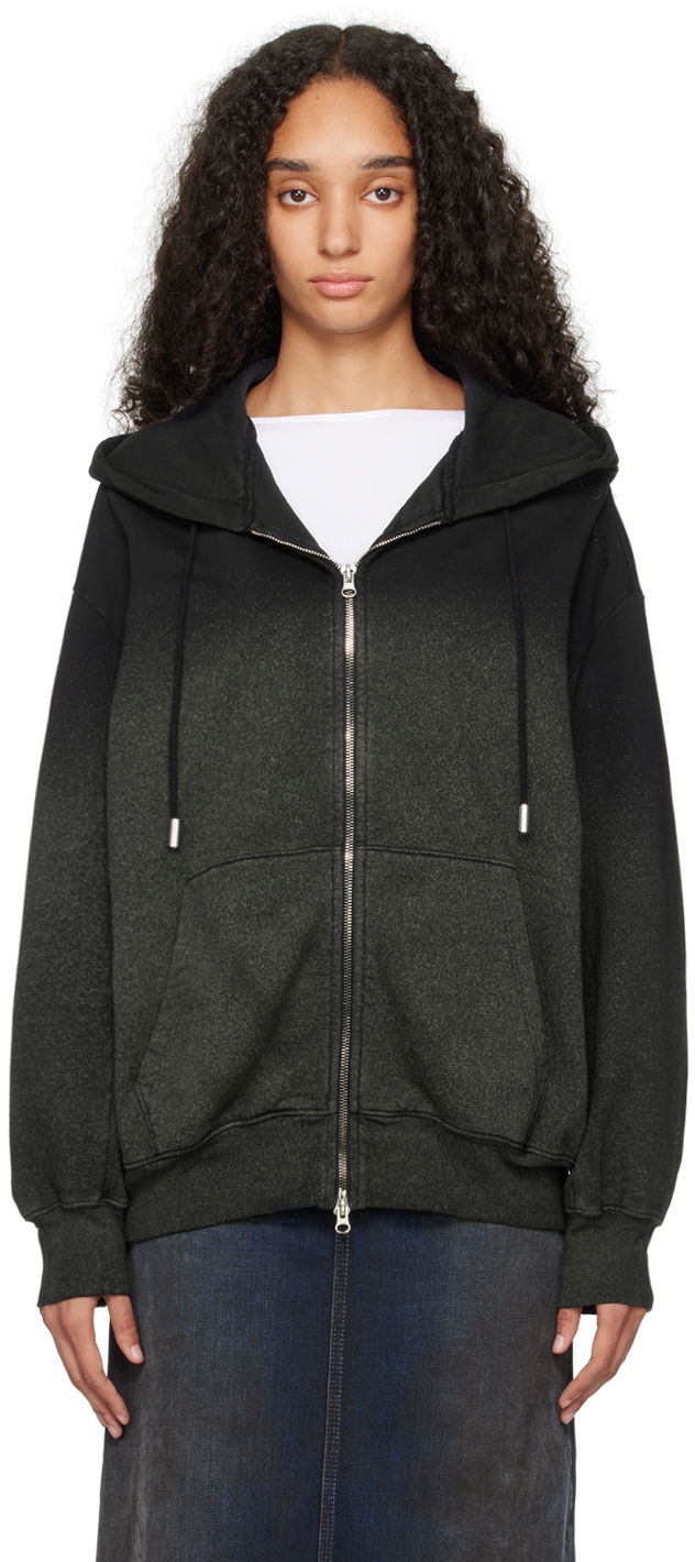 Pulover Eckhaus Latta Hoodie Črna | 1103-EL-PF24-A -