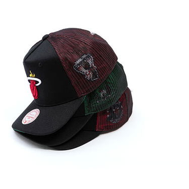 Kapa Mitchell & Ness Mitchell & Ness NBA Tremor Trucker Snapback Hat Miami Heat Črna | HT11505-MHEBLCK, 7